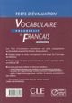 Vocabulaire progressif du français, niveau avancé: tests d'évaluation