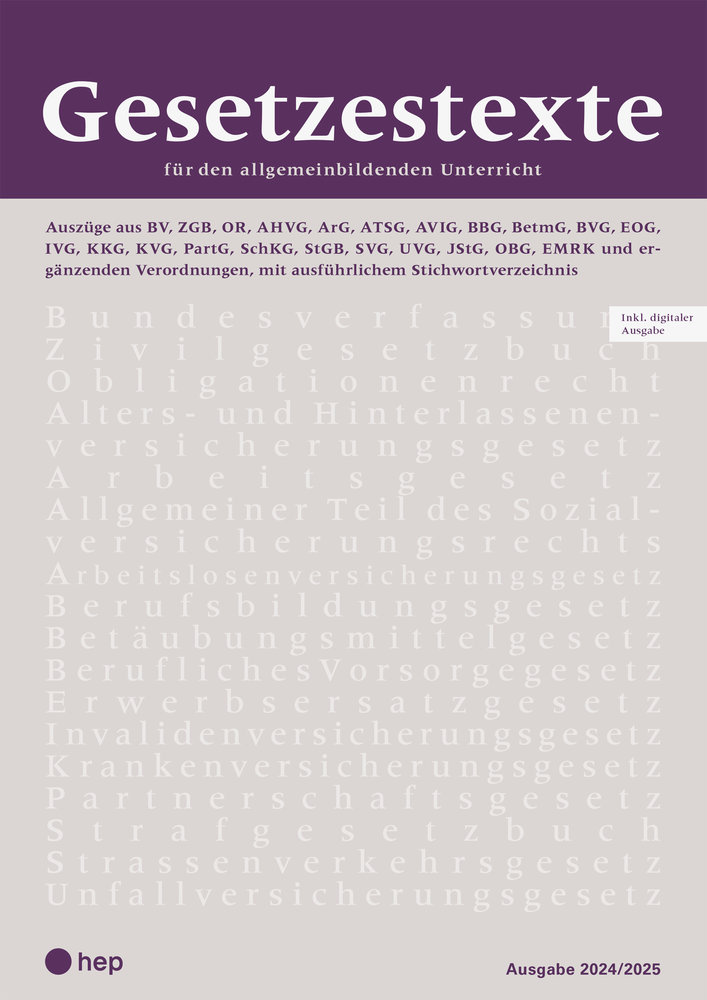 Gesetzestexte 2024/2025 (Print inkl. digitaler Ausgabe, Neuauflage 2024)