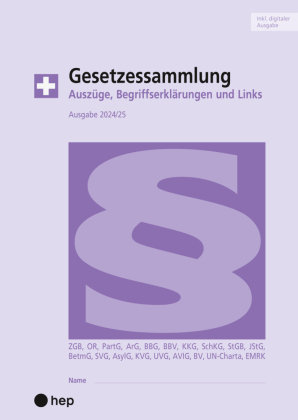 Gesetzessammlung 2024/2025 (Ausgabe A4) (Print inkl. E-Book Edubase, Neuauflage 2024)